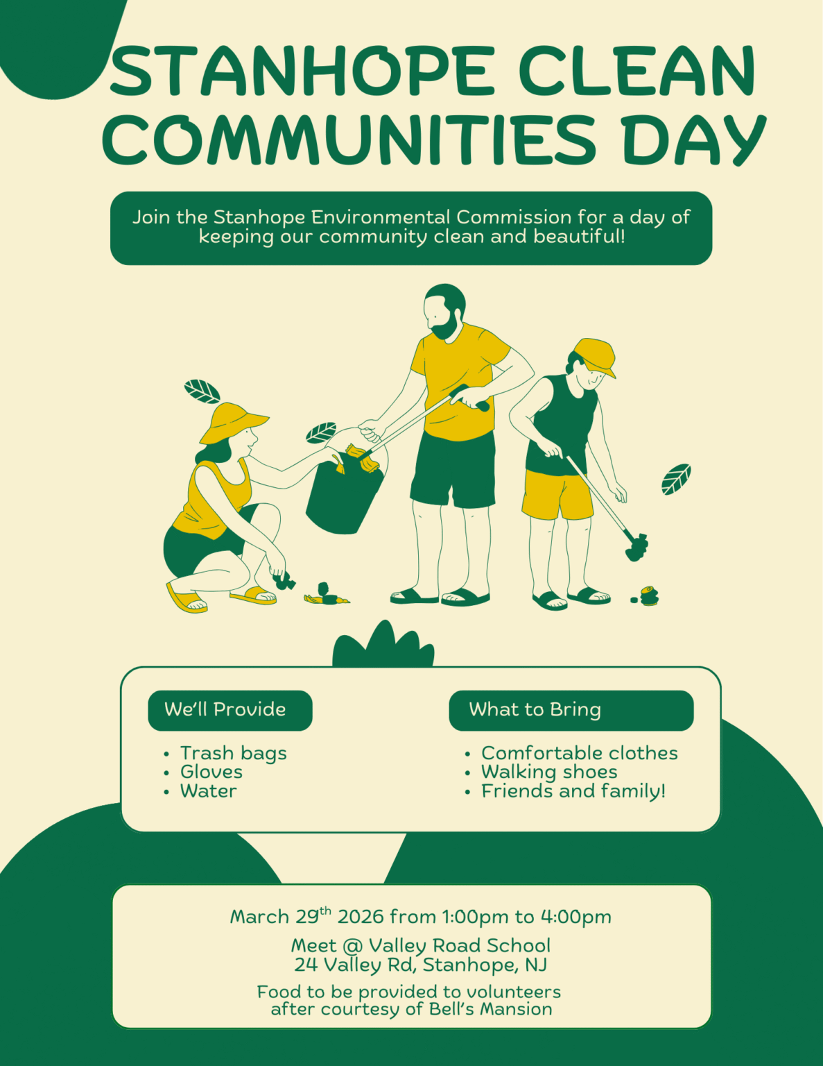 Community Clean Up Day - Borough of Stanhope